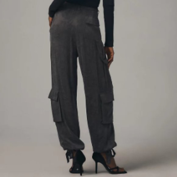 Anthropologie - Beatrice .b Cargo Jacquard Cupro Trousers - Picture 3 of 4